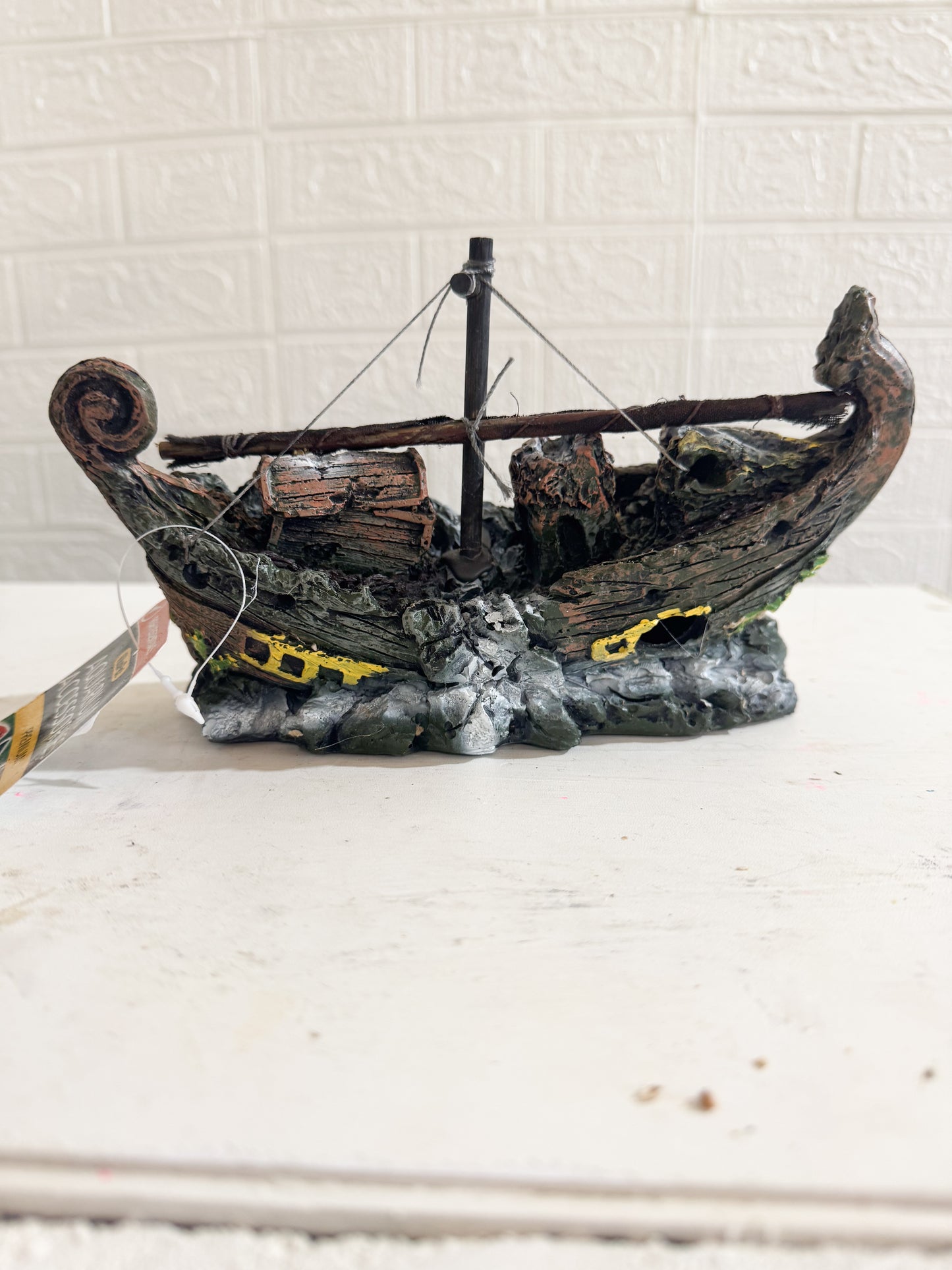 Pirate Boat Aquarium Ornament