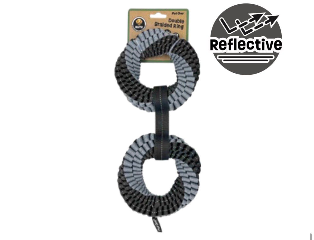BLITZ DOUBLE BRAIDED RING GREY