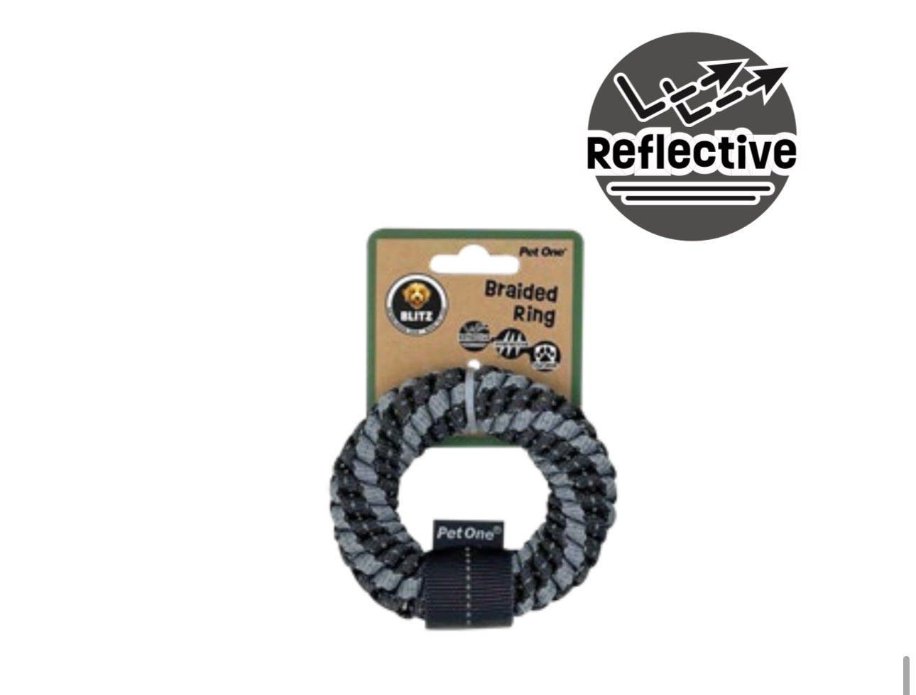 BLITZ BRAIDED RING GREY (XSMALL)
