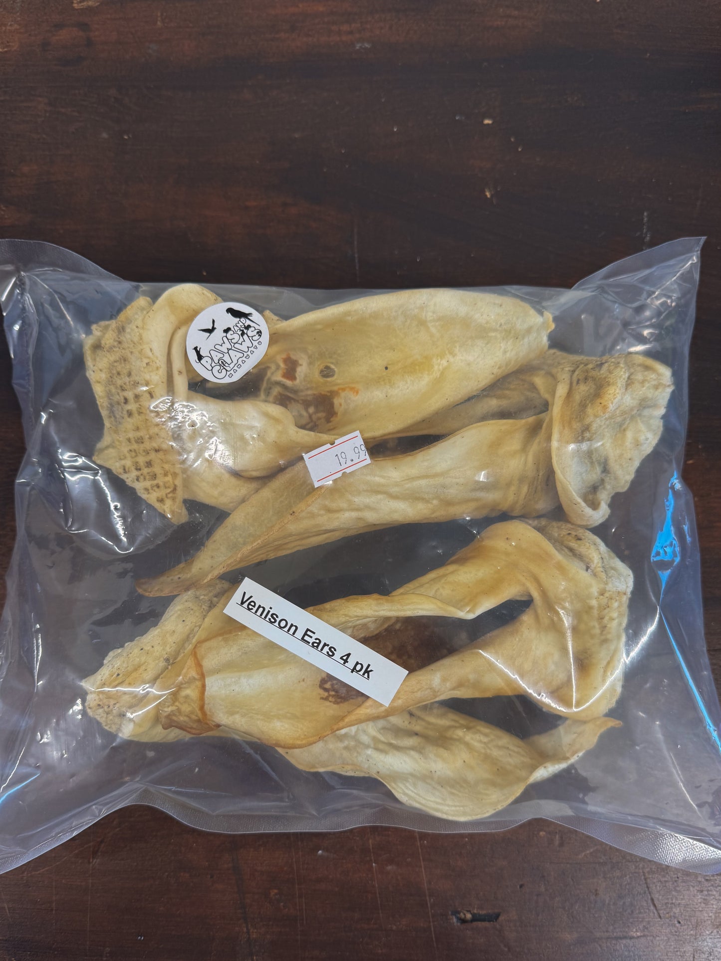 Air-Dried Venison Ears 4Pk