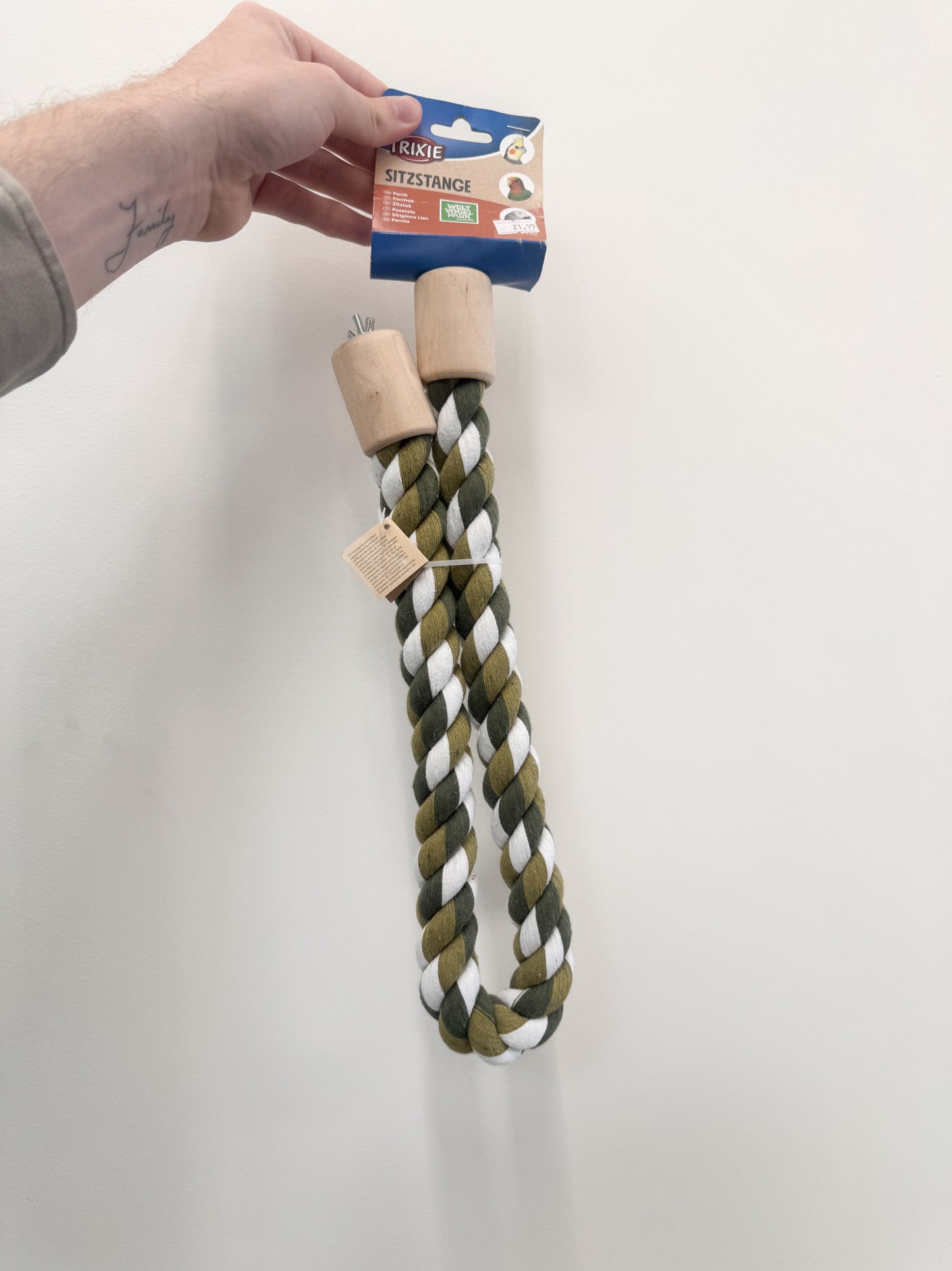 Trixie Formable cotton/wood perch (Large)