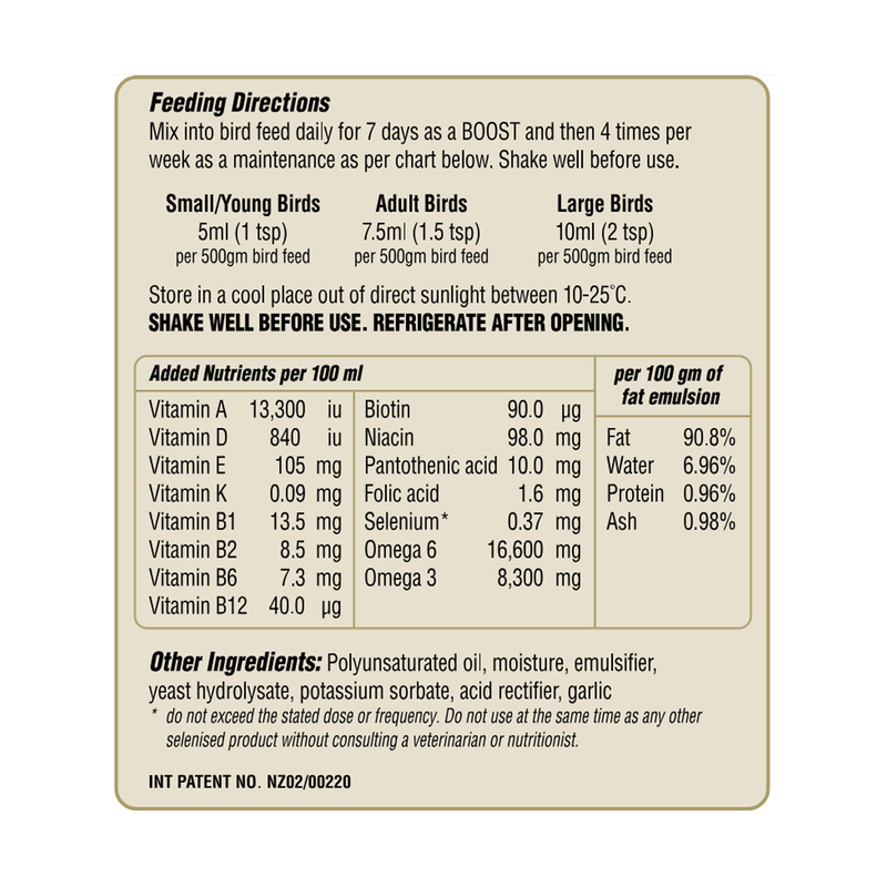 My Beau Vitamin and Mineral for Birds