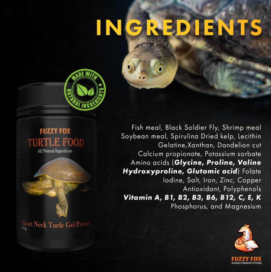 Fuzzy Fox Short Neck Turtle Mix 65g