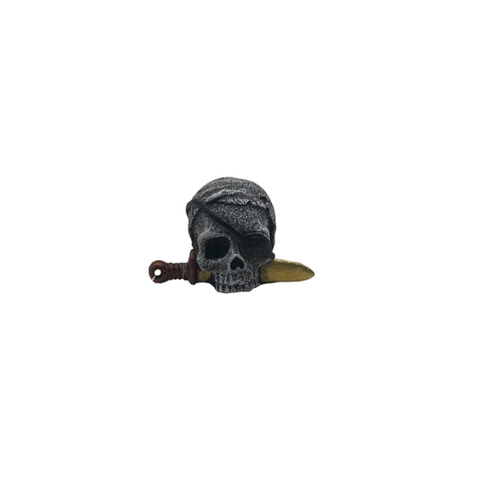 Pirate Skull with Dagger 6x5x4cm