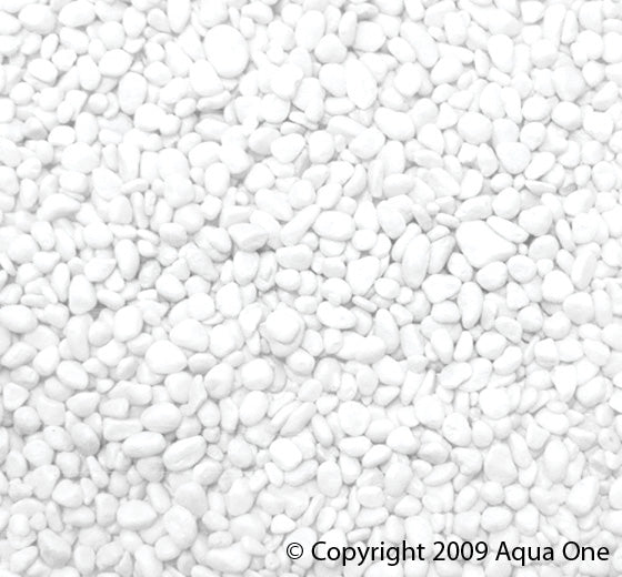 Aqua One Gravel - White 1kg (7mm)