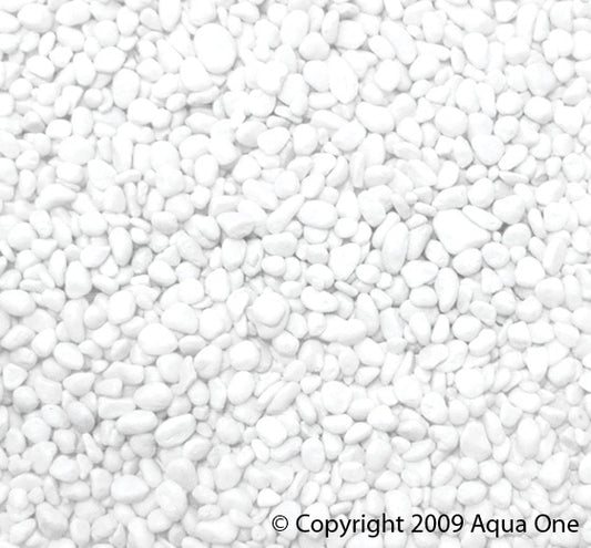 Aqua One Gravel - White 1kg (7mm)