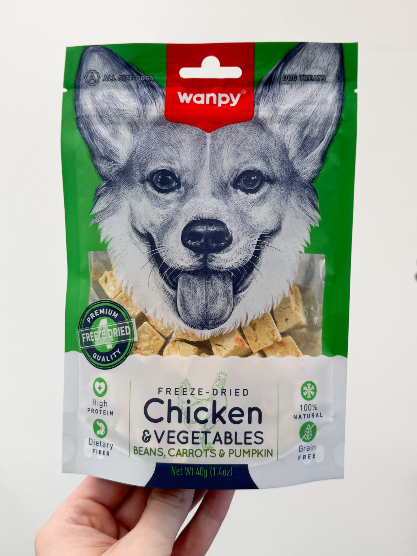 Wanpy Freeze Dried Chicken & Vegetables