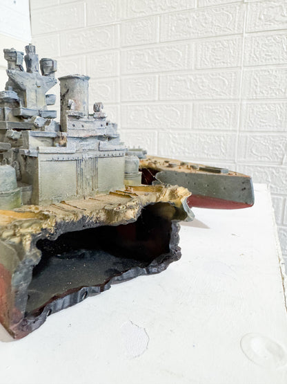 Shipwreck Aquarium Ornament two-Pieces