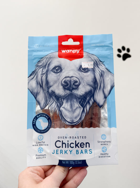 Wanpy Chicken Jerky Bars