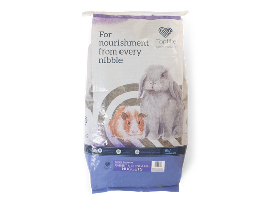 Topflite Super Premium Rabbit & Guinea Pig Nuggets 8kg
