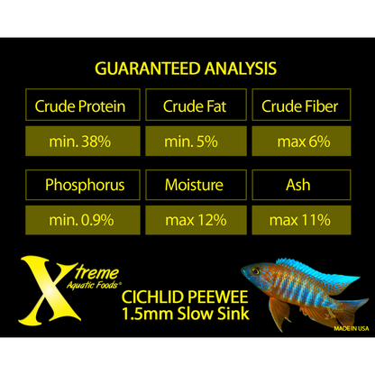 Xtreme Cichlid Peewee 1.5mm Pellets