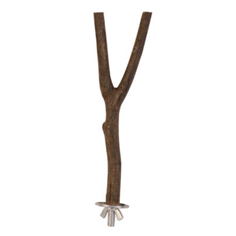 Natural Wood "Y-Perch" 20cm