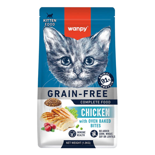 Wanpy Kitten 1.5kg Grain Free Chicken Recipe