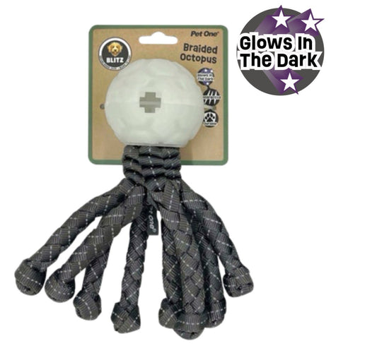 BLITZ OCTOPUS W GLOW  IN THE DARK BALL GREY (MEDIUM)